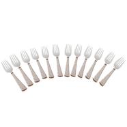 Italiano Fork Spoon Set of 12 pieces - Golden Leaf - 919227