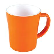 Italiano Round Mug Orange-White -4 Inch - 924064