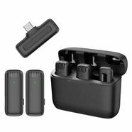 J13 Dual Wireless Lavalier Noise Reduction Microphone with Charging Case Clip Mic for Type-C