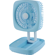 JK-666 Foldable Rechargeable Fan With Light