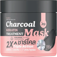 JOJI Keratin Treatment Hair Mask Restore Secret Young Charcoal Damaged 300g ( Thailand)