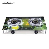 JadRoo Imported 3D Tempered Glass Auto 2 Burner Gas Stove - JR-GS 151