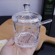 Jam Jar Acrylic Clear Salt Sugar Kitchen Storage Container Seasoning Jar Plastic Caster
