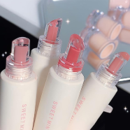 Jam Jelly Lip Gloss Liquid Moisturizing Waterproof Lip Glaze Tube Brighten Water Glass Lipstick Korean Beauty Lips Makeup - #01