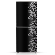 Jamuna JE-203L Refrigerator Glossy Shining Black Flower