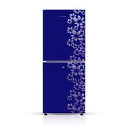 Jamuna JE-230L Refrigerator Glossy Shining Deep Blue Flower