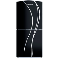 Jamuna JE-XXB-US5148 QD Glass Refrigerator Black Stripe