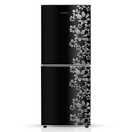 Jamuna JR-LES626600 Refrigerator Glossy Shining Black Flower