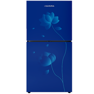 Jamuna JR-UES622500 CD Glass Refrigerator Blue Lily Leaf