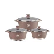 Jio Marble Coating Cookware Set -6 Pcs