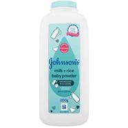 Johnsons Milk Plus Rice Baby Powder 200 GM - Thailand - 142800179