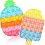 Jugutoz Silicone Sensory Fidget Toy Autism Special Needs Stress Relief Toy (Pineapple and Ice Cream Shape Fidget Toy) 1 Pack - baby car