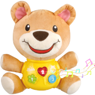 Jurston Plush Baby Toys Infant Musical Toys Bear Stuffed Animal Toys with Light and Education Learning Songs Newborn Girls Boys 0-36 Months