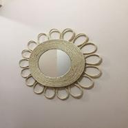 Jute Flowered Mirror