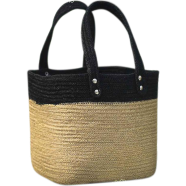 Jute Multipurpose Hamper 7.5x7.5 Inch Natural And Black icon