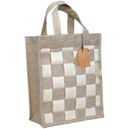 Jute Shopping Bag Natural 10x12 Inch - 33108 icon