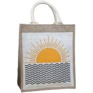 Jute Shopping Bag Natural 12x14 Inch - 33216 icon