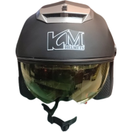 KM Motorcycle Helmet - Black