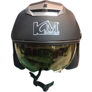 KM Motorcycle Helmet - Black