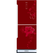 KONKA-KRT-315EGB Refrigerator-Red, Upper Freezer, Digital Display (315 LTR)