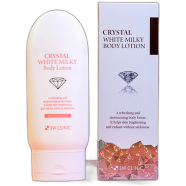 KOREAN COSMETICS 3W CLINIC Crystal White Milky Body Lotion - 150gm