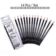 14pcs set Professional Graphite Sketching charcoal Pencils Set for Drawing