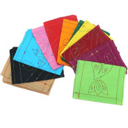 Katha For Baby Cotton Nokshi Katha Combo Pack Of Big Size Baby Nokshi Katha - Multicolor image