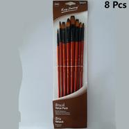 KeepSmiling Long Handle Keep Smiling Artist Mix Brush Set-8 Pcs