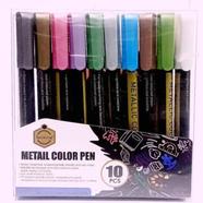 KeepSmiling Metal Marker Gel Colour Pen - (10Pcs) 