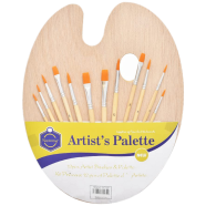 Keep Smiling 007-12N Artist Palette Set Of 12 Pcs For Arts Crafts Drawing - Multi Color