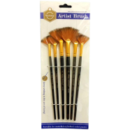 Keep Smiling Artist Fan Brush Set - 6pcs - 6088 