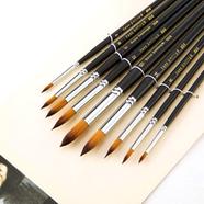 Keep Smiling Artist Long Handle Brush Set Round, 9 pcs