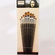 Keep Smiling Artist Long Handle Brush Set Angular, 9 pcs