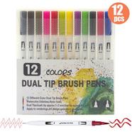 Keep Smiling Dual Tip Brush Pens 12 Pcs - DT12