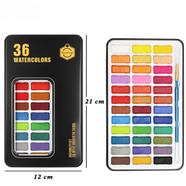 Keep Smiling Watercolor Set in Tin Box 36 Colors - Black Color Tin Box