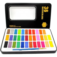 Keep Smiling Watercolors Cake Paint 36 Color Box For Professional Artists