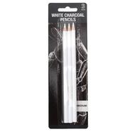 Keep Smiling White Charcoal Pencil for Sketching, Drawing and Other Artistic Work - 3 Pcs icon