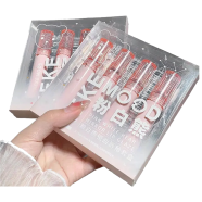 Keke Mood Pink White Bear Mirror Lip Glaze 4 Pcs Set Lipstick Lipgloss