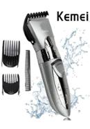 Kemei KM-605 Rechargeable Hair Trimmer – Silver image