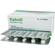 Ketotif 1mg Tablet 10's Strip