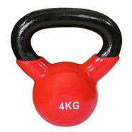 Kettlebell Dumbbell 4KG-1 Pcs Red and Black (Multicolour)