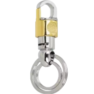 Key Chain Pendent Ring Holder Metal Golden And Silver icon