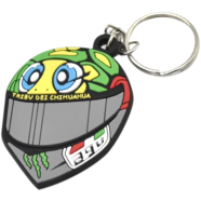 Keyring Agv Helmet PVC Keychain Key Ring Rubber Motorcycle Bike Car Collectible Gift - (keyring_agv_helmet)