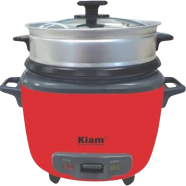 Kiam 1.8Ltr Double Pot Cute Shape Joint Less SS Body Rice Cooker