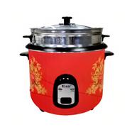 Kiam Rice Cooker Double Pot One SS and One Nonstick Full Body Without Joint Straight Shape With Glass Lid-2.8ltr icon