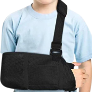 Kids Arm Sling With Waist Strap : Breathable Shoulder Immobilizer For Ages 0-6 Fits Left Or Right Arm For Broken Arms And Shoulder Injuries