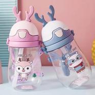 Kids' Cartoon Straw Teapot Water Bottle - 450ml