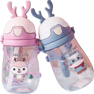 Kids' Cartoon Straw Teapot Water Bottle - 450ml icon
