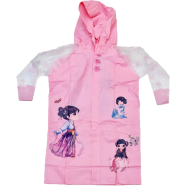 Kids Cartoon Waterproof Boys and Girls Long Raincoat With School Bag Space (Any Design) icon