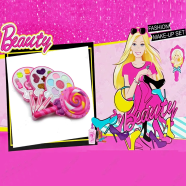Kids Cosmetic Toys Makeup Set Toys For Girls With Lipstick Nail Blusher Eye Shadow Makeup Toys Water-soluble Girls Make Up Set (makeup_box_v79685) Pink - 248520568